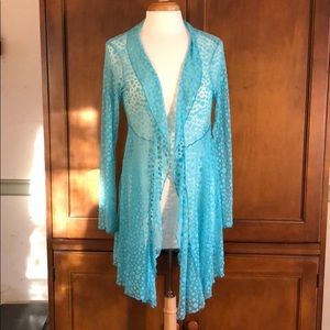 Aqua Vine Street Cardigan Jacket - Size M - NWT